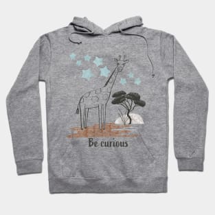 Be Curious Giraffe - Safari Collection Hoodie